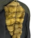 $26K Cashmere Blue Coat 50 detachable Sable fur Collar