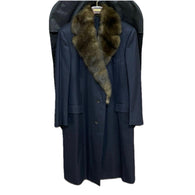 $22K Cashmere Coat - Detachable Sable fur Collar 56