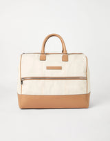 $5,550 Canvas & Matte Calfskin Boston Bag Ecru (CJ442)