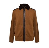 $6,850 Albury Knit BomberJacket 50 Virgin Wool FW2025
