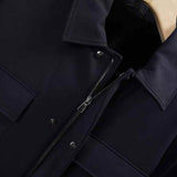$18K Holburn Bomber Shirt L  Stretched Virgin Wool  Mink fur-lined