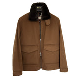 +$22K Kilya Aviator Bomber Jacket Vicuna L removable Mink-fur-Collar