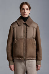 Moncler Gers Leather Down Jacket size 3 (50 IT)