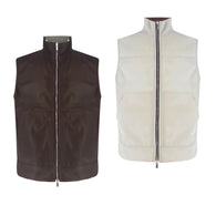$5,800 Leather Gilet M Reversible