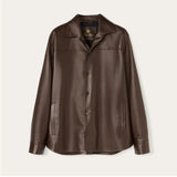 $9K Bruno Overshirt Vintage S Plongé Leather Shirt Jacket