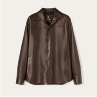 $9K Bruno Overshirt Vintage S Plongé Leather Shirt Jacket