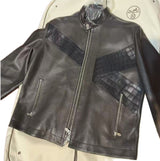 $43K HERMES  Blouson Droit Casaque 52 Alligator & Calfskin
