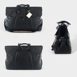 $5,600 Grained Calfskin Weekender Country Bag Black