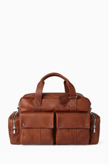 $6,450 Brunello Cucinelli Grained Calfskin Leisure Bag Copper (C6608)