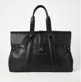 $5,600 Grained Calfskin Weekender Country Bag Black
