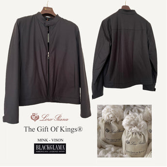 $25K Rider Bomber M Gift Of Kings® Caviar, Blackglama® Mink fur