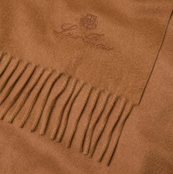 +$15K LORO PIANA 100% Vicuna Plaid Unito, Blanket (200 X 150 cm)