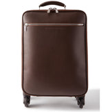 +$7K Brunello Cucinelli Full-Grain Mahogany Leather Carry-On Suitcase