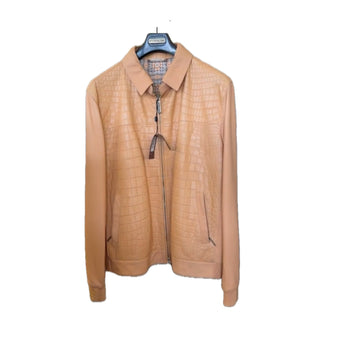$36K STEFANO RICCI 56 Crocodile & Lambskin leather blouson