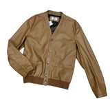 +$12K HERMES Cardigan Leather Sweater 48