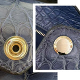 $100K Hermes CityBack 27 Bleu Alligator Backpack