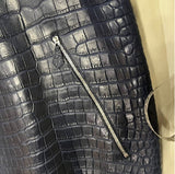 $185K Crocodile Leather Bomber Jacket 52 Bespoke