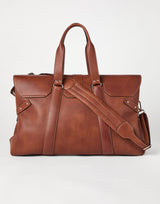 $5,600 Grained Calfskin Weekender Country Bag Copper (C6608)