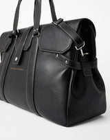 $5,600 Grained Calfskin Weekender Country Bag Black