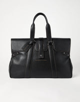 $5,600 Grained Calfskin Weekender Country Bag Black