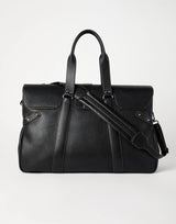 $5,600 Grained Calfskin Weekender Country Bag Black