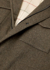 $6,850 LORO PIANA 52 Traveller Field Jacket Cashmere Storm System® Warm Tobacco Latte