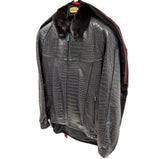 $195K ZILLI 54 FURTIF Crocodile Porosus Black Jacket Ermine Fur liming