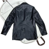 $14K HERMES Black Leather Blazer Jacket 52