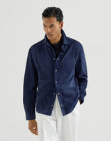 $7,300 Brunello Cucinelli M Suede Overshirt