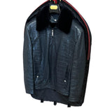 $85K Blue Alligator Jacket 50 Detachable Mink Lining & Collar