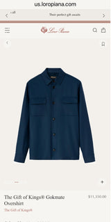 $11,350 Gokmate Overshirt S, M The Gift Of Kings - Rain System®