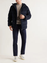 $6K Fillmore Plume XL Quilted Cashmere Hooded Down Jacket