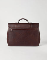 $5,450 Brunello Cucinelli Calfskin Briefcase Burgundy (C8457)