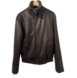 $25K SERAPHIN (HERMES leather maker) 46,48,52 Deerskin Biker Jacket Martens(Sable) fur