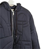 $4,500 "Maillons 3D" Quilted Sweater L, XL FW2025 Navy Blue