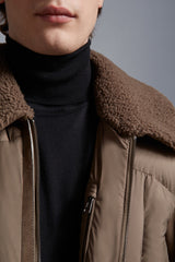 Moncler Gers Leather Down Jacket size 3 (50 IT)