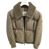 Moncler Gers Leather Down Jacket size 3 (50 IT)
