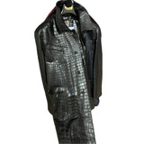 $160K ILDAN Black Crocodile Porosus Jacket 58