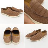 $11,450 Summer Walk Loafer 43 Alligator Nubuck - Umber