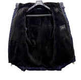 +$18K Down Parka Silk Blend Coat S Beaver fur-lined