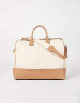 $5,550 Canvas & Matte Calfskin Boston Bag Ecru (CJ442)