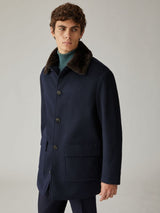 $15K Carnaby Carcoat S, L Cashmere & Castorino fur Storm System®