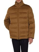 $6,350 Fillmore Cashmere Quilted Bomber Jacket Goose Down XL