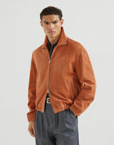 $7,100 Brunello Cucinelli M Country Suede Outerwear jacket