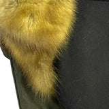 $26K Cashmere Blue Coat 50 detachable Sable fur Collar