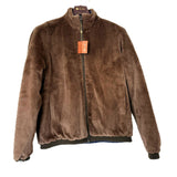 $16,450 Bomber Printed Windfur 54 Mink Reversible Fancy Blue