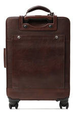 $7,200 Brunello Cucinelli Calfskin Carry-On Suitcase Burgundy ((C8457)
