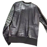 $125K HERMES Crocodile Multi-Zip Black Jumper 48