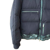 Cashmere Quilted Puffer Bomber Jacket Down 50 - Concealed Hood