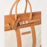 $6,300  Brunello Cucinelli Grained calfskin and cowhide country bag